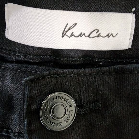 KanCan Womens Jeans Size XL Nala Distressed Fringe Ankle Skinny Stretch Denim - Picture 10 of 13